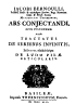 Bernouolli's
Ars
Conjectandi (1713)