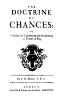 De Moivre's
Doctrine of
Chances